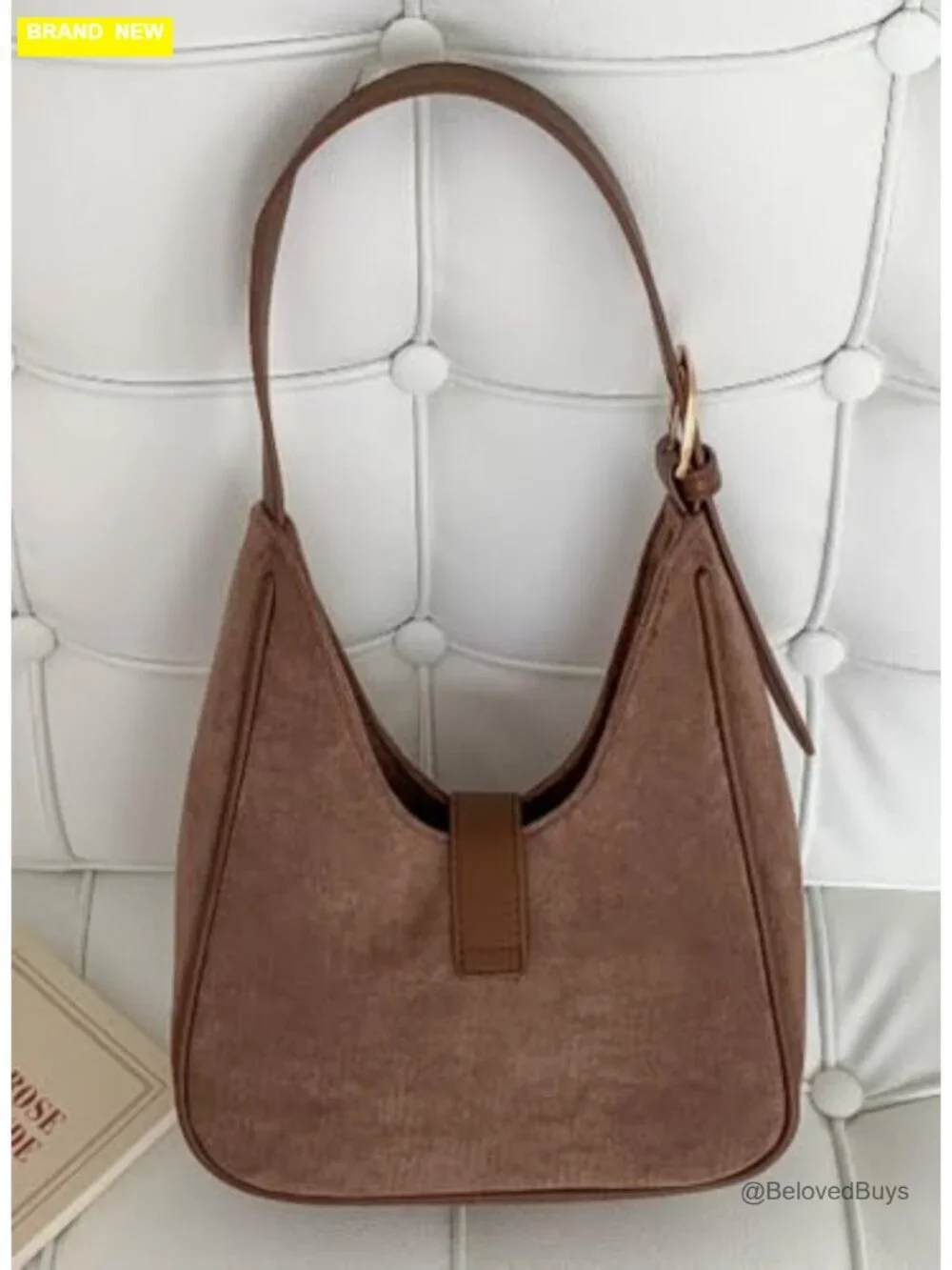 Slouchy Suede Hobo Bag Crossbody Shoulder Bag Travel Satchel Handbag